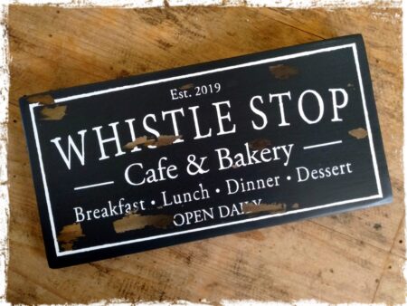 Whistle Stop Cafe & Bakery Sign