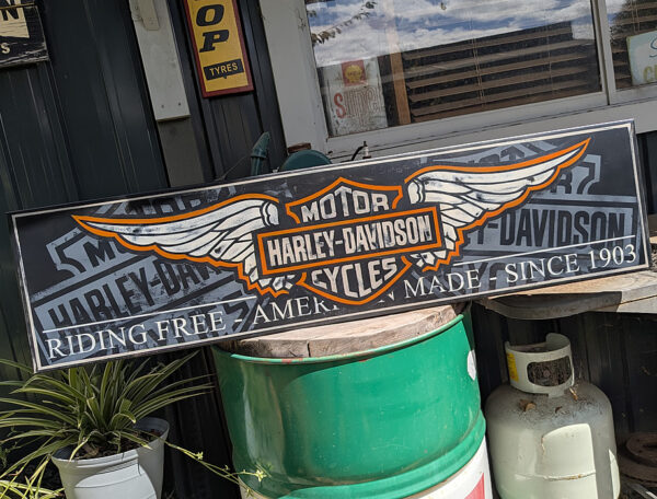 Harley - Riding Free - Metal Sign