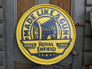 Royal Enfield – Round Metal Stamped drum lid