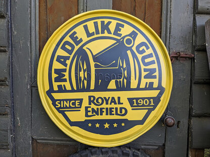 Royal Enfield – Round Metal Stamped drum lid